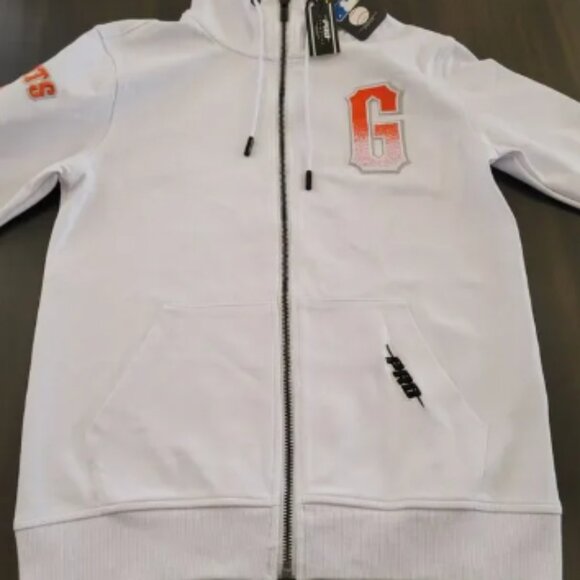 NWT Pro Standard MLB San Francisco Giant Men's Zip Up Hoodie White Official - Picture 1 of 16